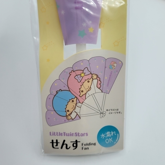 Sanrio Little Twin Stars folding fan - Picture 2 of 6